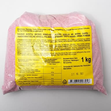 Kissiel KLINGAI,  raspberry, without colourings, 1 kg