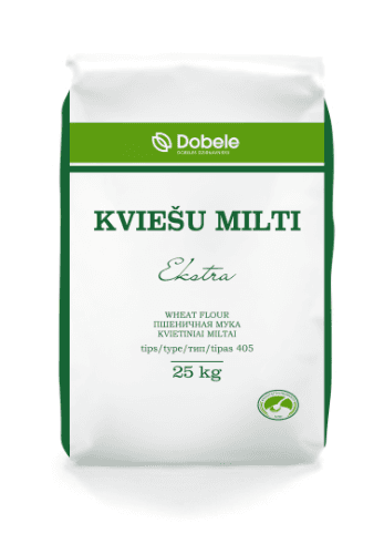 Kvietiniai miltai EKSTRA, 405D,  25 kg