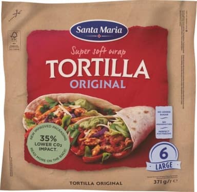 Tortilla Original Large (6-Pack) 371Gx12