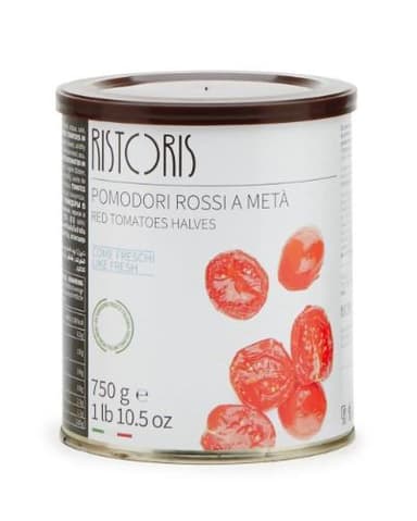 Red tomato halves RISTORIS, in oil, 750g/450g