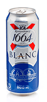 Kvietinis alus KRONENBOURG 1664 BLANC (5 %), 500 ml