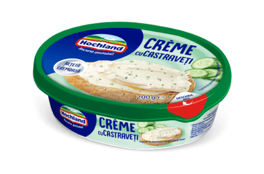 Tepamas varškės sūris HOCHLAND, su agurkais, 200 g