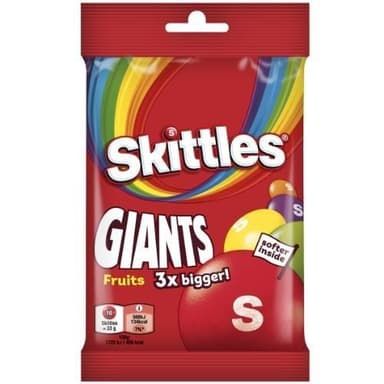 Chewing candies SKITTLES Giants, fruit flavor, in crunchy sugar glaze,