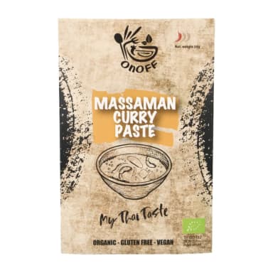 Kario pasta MASSAMAN CURRY PASTE, mažai aštri, ekologiška