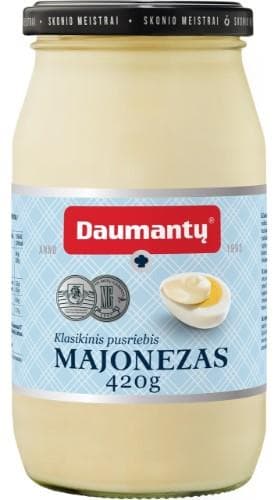 Mayonnaise DAUMANTU, Klasikinis, 34%, 420 g