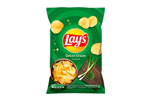LAY'S Green Onion Flavored Potato Chips, 130g