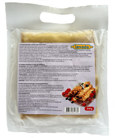 Frozen pancakes LEVADA with Forest berries, 52g x 6 pcs