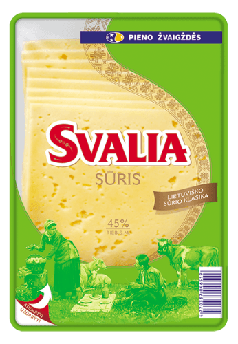 Fermentinis sūris SVALIA, 45%, 150 g, RSM