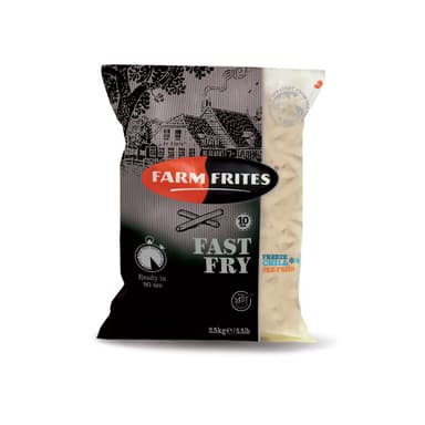 Šaldytos bulvės FARM FRITES, 90 s., lygios, 10 mm, 2,5 kg