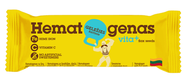 Maisto papildas HEMATOGENAS, su linų sėmenimis ir vitaminais, 50 g