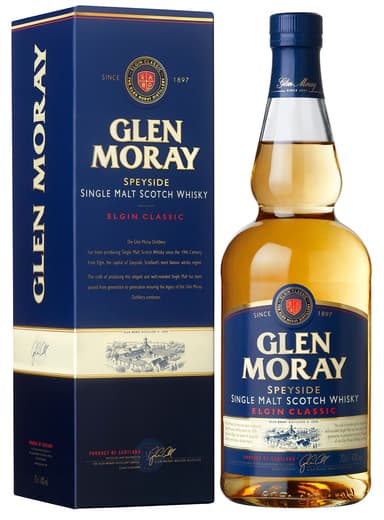 Whisky GLEN MORAY Speyside Single Malt with gift box, 0,7 l, 40 %