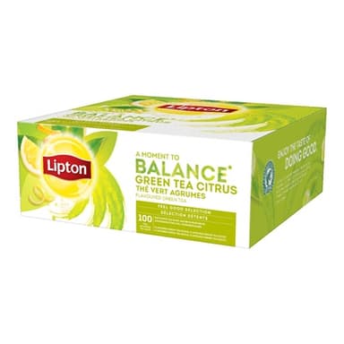 Green tea Lipton, with citrus slices, 100 pcs.
