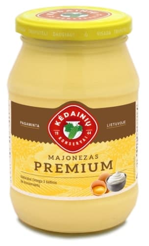 Mayonnaise KĖDAINIŲ Premium, 62,5% rieb., 430 g