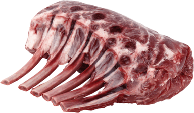 Frozen veal chop ready rack French trimmed, 6 ribs, kg
