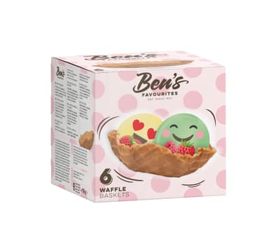 Waffle bowls BEN'S FAVOURITES, sweet, 6 pcs., 78 g