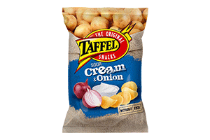 Bulvių traškučiai TAFFEL S.CREAM & ONION, 130g