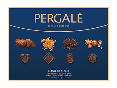 Dark chocolate candies PERGALĖ 343 g
