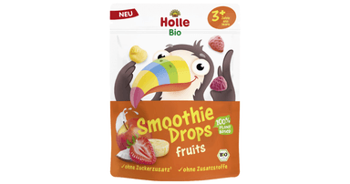 Liofilizuoti vaisių tyrelių lašeliai, ekologiški