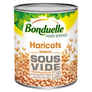 Baltos pupelės BONDUELLE, vakume, 2,75 / 2,35 kg