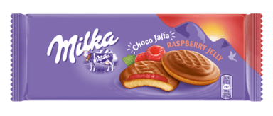 Cookies MILKA Jaffa, with raspberry filling, 147 g