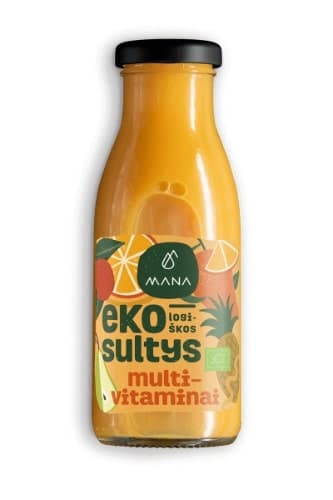 Organic juice not from MANA concentrate, various fruits (multivitamins