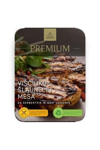 Viščiukų šlaunelių mėsa, su serbentais ir Goji uogomis, 500g