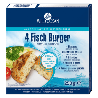 Wild Ocean Cod Croquettes, frozen, 4 pieces.