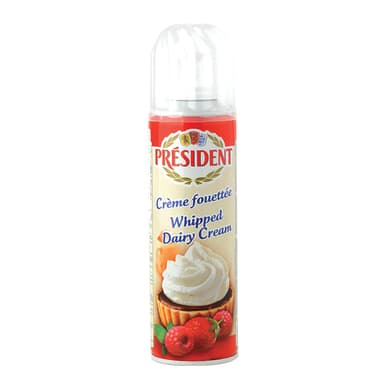 Whipped cream PRESIDENT,  20 %, 250 ml (M)