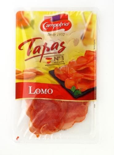 Dried pork loin CAMPOFRIO, Lomo, sliced, Extra class, 80g