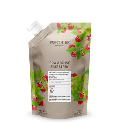 Refrigerated raspberry puree PONTHIER, 1 kg