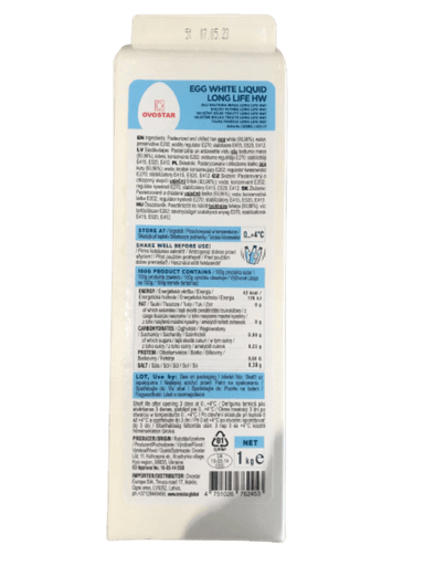 Kiaušinių baltymų masė OVOSTAR, pasterizuota, Long Life HW, 1 kg (M)