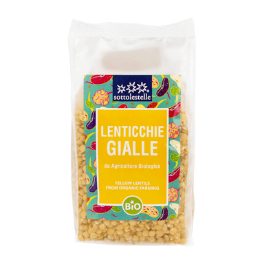Lęšiai geltonieji LENTICCHIE GIALLE, ekologiški