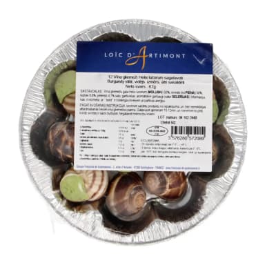 Escargots with garlic butter, frozen