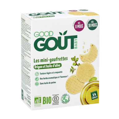 Mini waffles LES MINI GAUFRETTES, from 10 months, organic