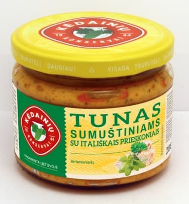Tunas sumuštiniams KĖDAINIŲ, su itališkais prieskoniais, 280 g