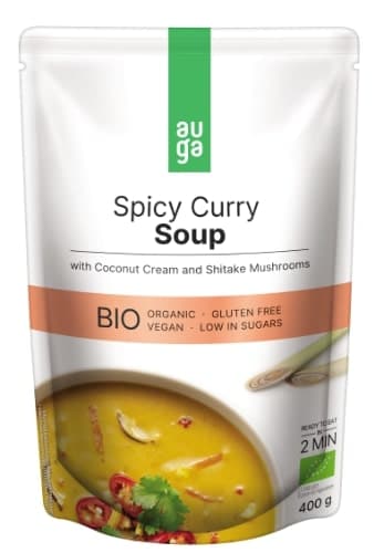 AUGA EKO spicy curry soup 400 g, LT-EKO-001