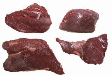 Red deerleg boneless, frozen, Spain, kg