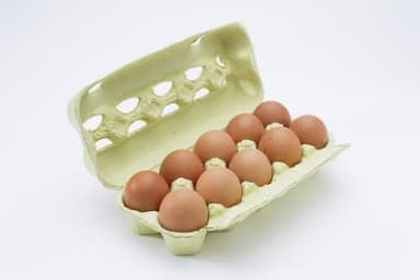 Eggs, L size, brown, packed, 10 pcs. (M)