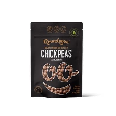 Chickpeas ROUNDOOZE, mocha flavour, coated in milk chocolate, 150 g
