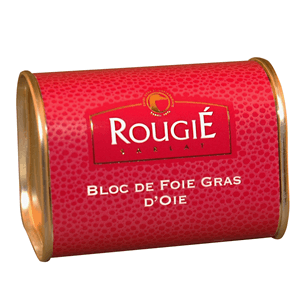 Block of goose foie gras, tin, 145 g