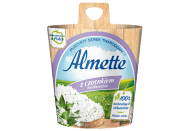 Spreadable curd cheese ALMETTE, with garlic, 150 g
