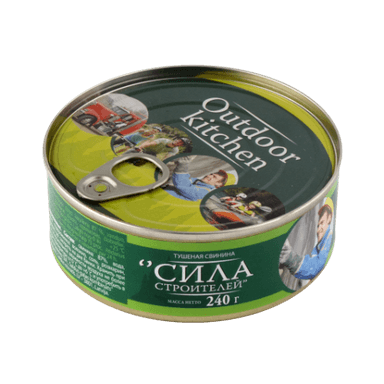 Troškinta kiauliena Statybininkų stiprumas, 240 g