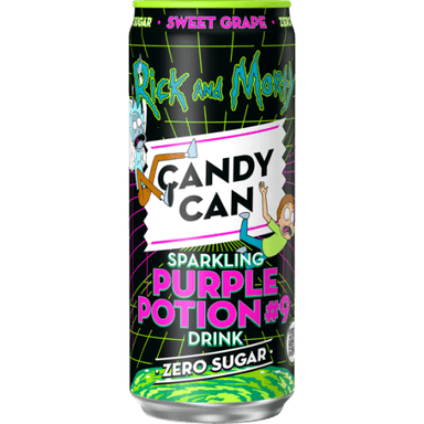 Sparkling refreshing drink CANDY CAN Rick & Morty Purple Potion, 0.33
