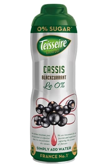 TEISSEIRE syrup, Blackcurrant, without sugar, 0.6 l