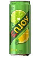 Carbonated soft drink ENJOY, lemon and lime flavors, tins, 0,33 l