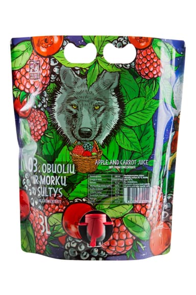Apple and carrot juice NFC 3l pouch