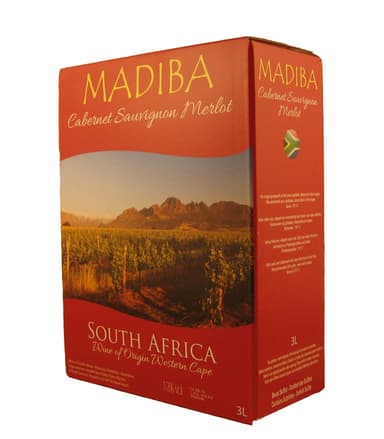 Madiba Cabernet Sauvignon/Merlot, BIB, raudonasis, sausas, 3 l
