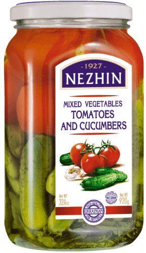 Marinuotos daržovės NEZHIN, pagal Nižyno receptą nr.1, NEZHIN, 920 g