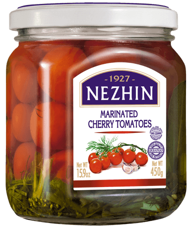 Marinated cherry tomatoes NEZHIN, 450 g