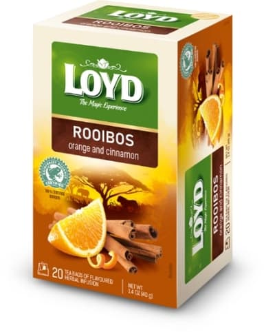 Rooibos LOYD, orange and cinnamon flavor, 20 x 2g